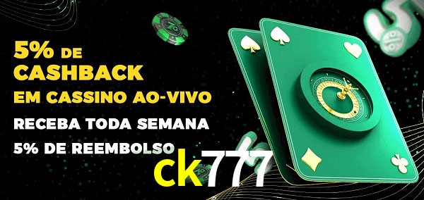 Promoções do cassino ao Vivo ck777